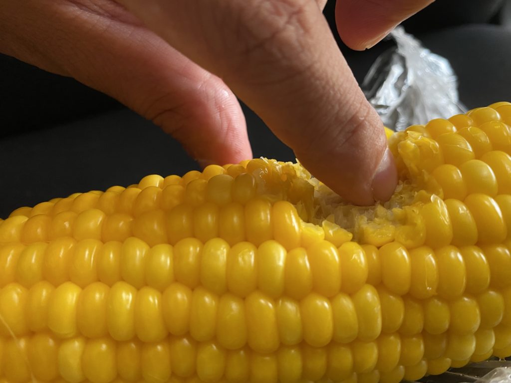 大地を守る会　とうもろこし　食べてみた