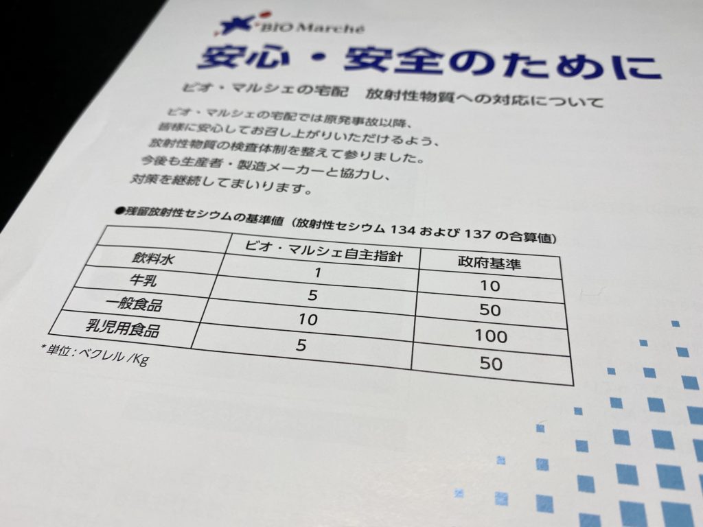 ビオマルシェ安全性