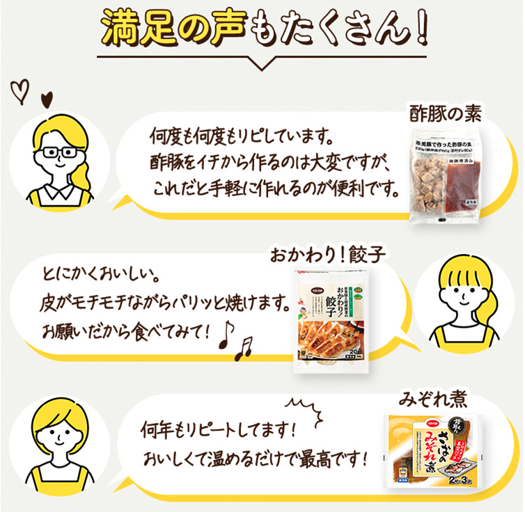 おうちコープのお試しセットの口コミ