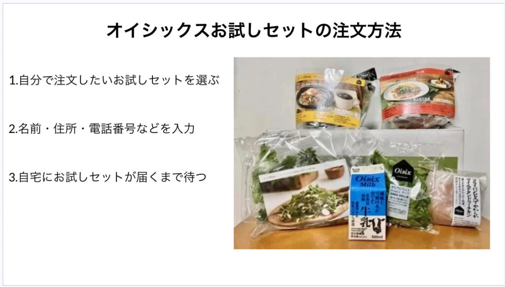 オイシックスお試しセットの注文方法