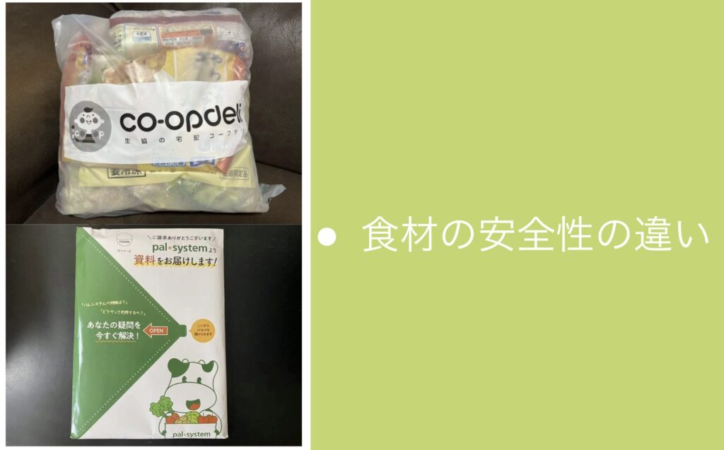食材の安全性の違い