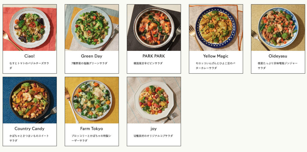 サラダの種類をご紹介