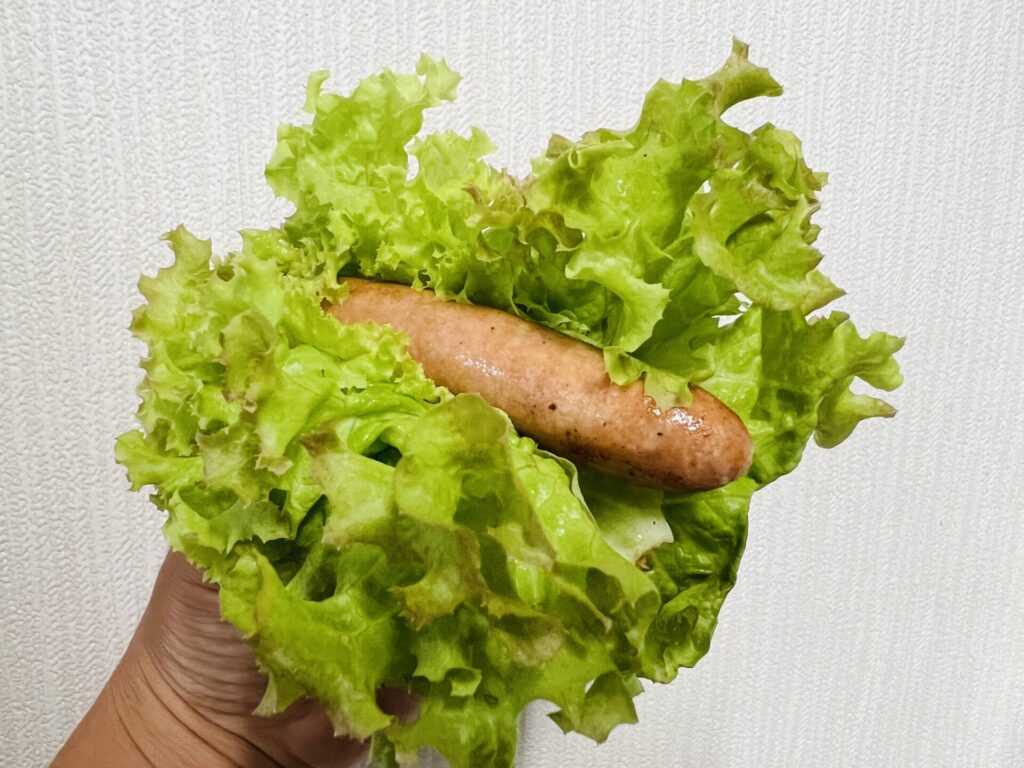 ジージーサプライをソーセージに巻いて食べてみました